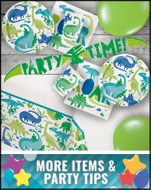 Blue & Green Dinosaurs Party Supplies, Decorations, Balloons and Ideas